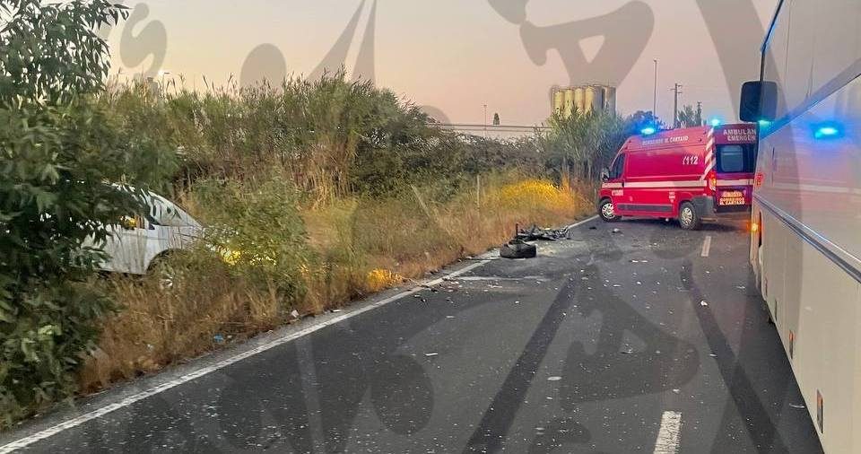 Três feridos em aparatoso acidente no Cartaxo