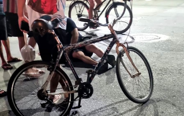 Acidente deixa ferido no Centro de São João da Barra