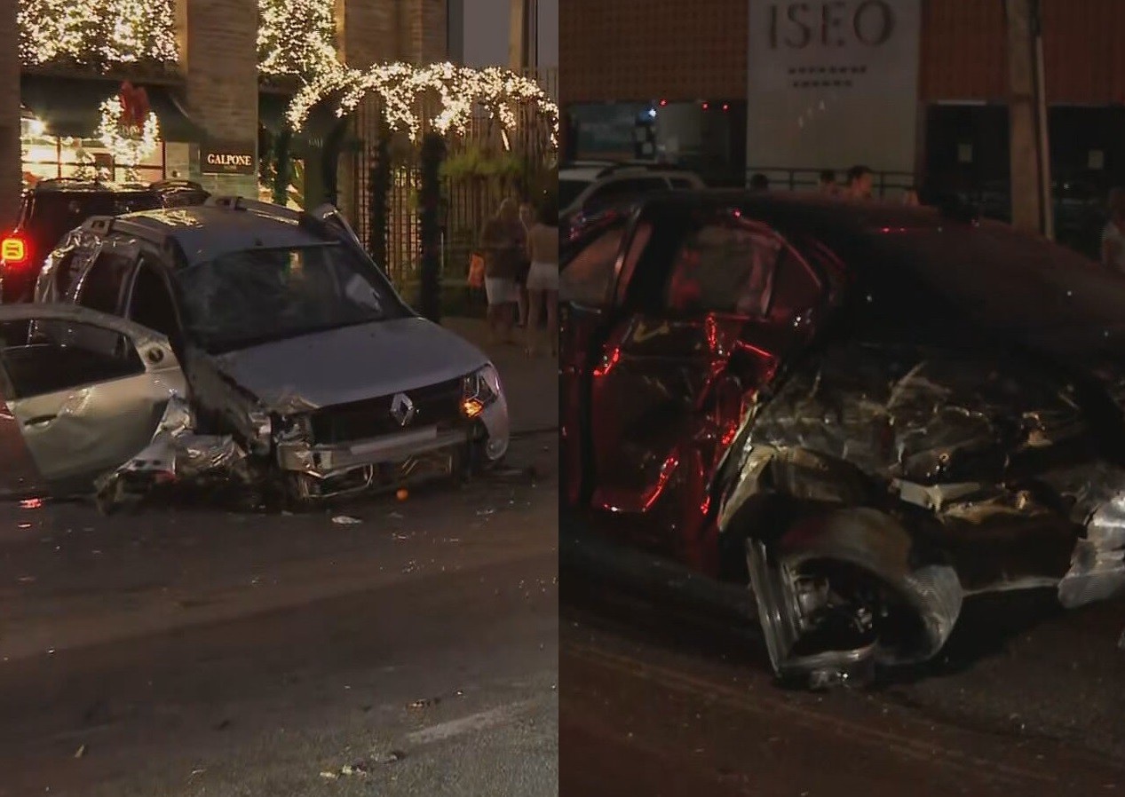 Acidente entre quatro carros causa capotamento e deixa feridos no Recife - G1 - Globo