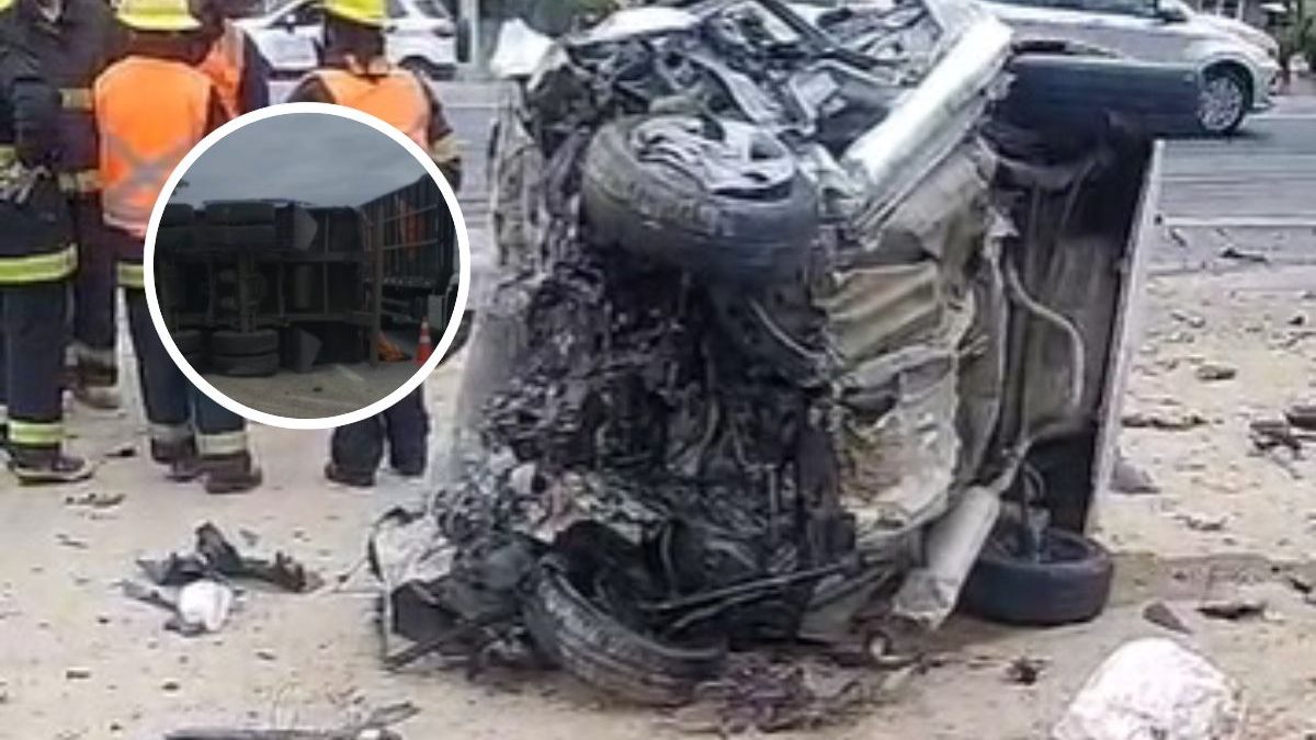 Acidente grave entre carreta e carros mata homem e complica trânsito na BR-470 em SC