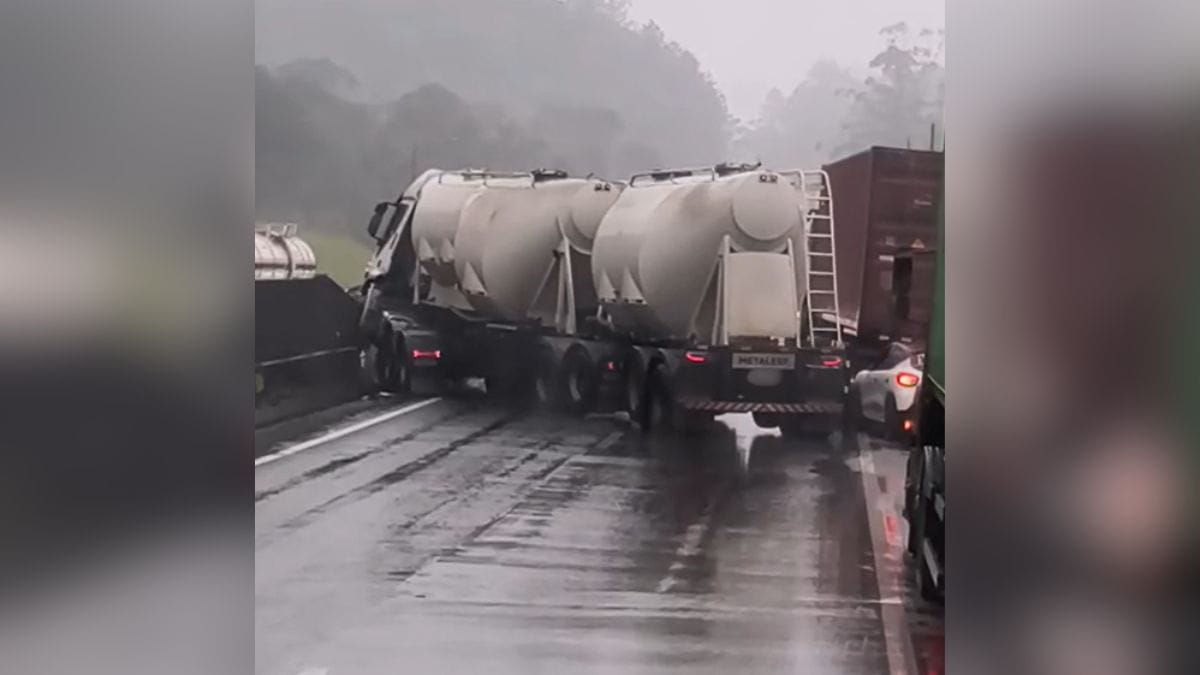 Acidentes em sequência geram filas quilométricas na BR-101 em Joinville