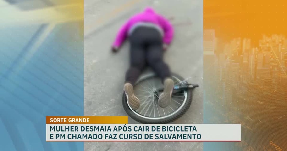 Ciclista desmaia após acidente e é salva por policial treinado em salvamento na Grande BH – Noticias R7