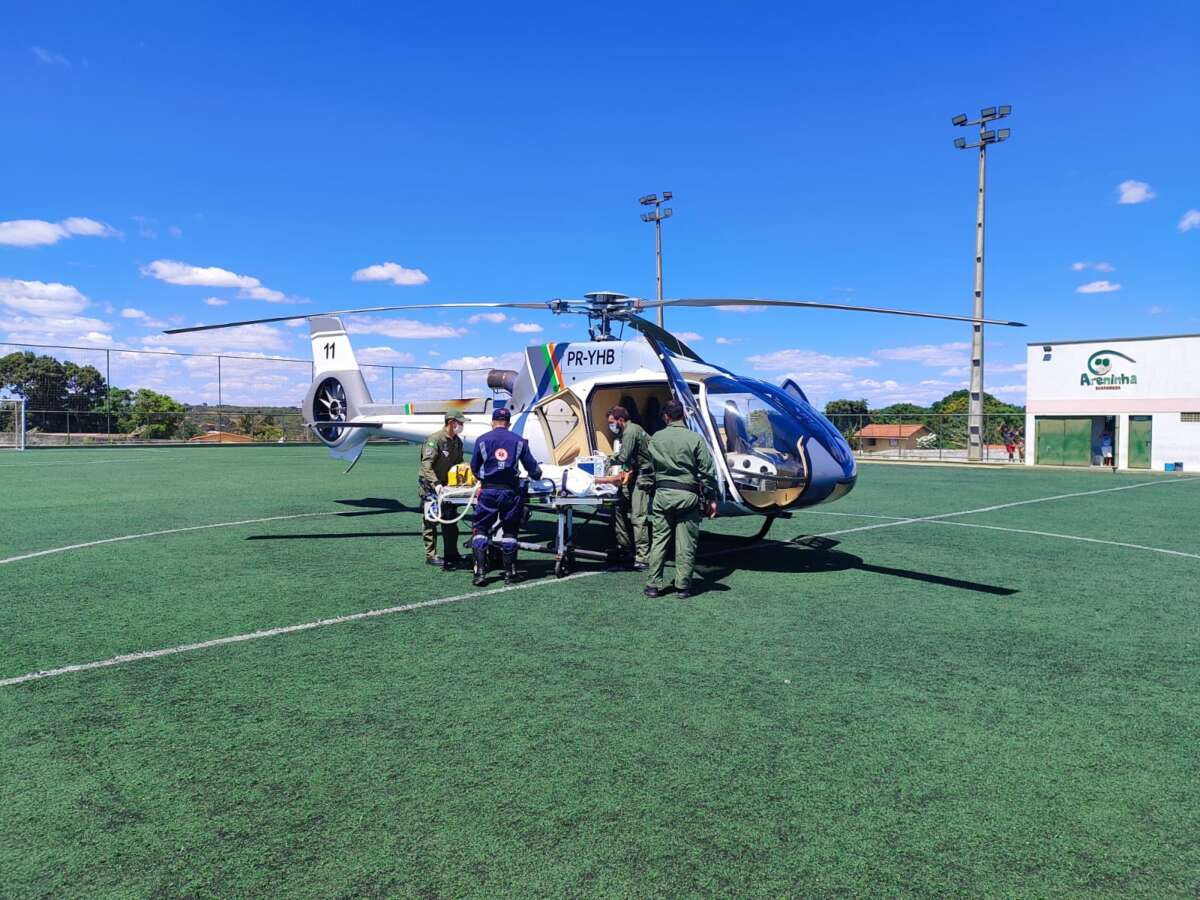 Ciopaer/SSPDS realiza transporte aeromédico de vítima de acidente de trânsito