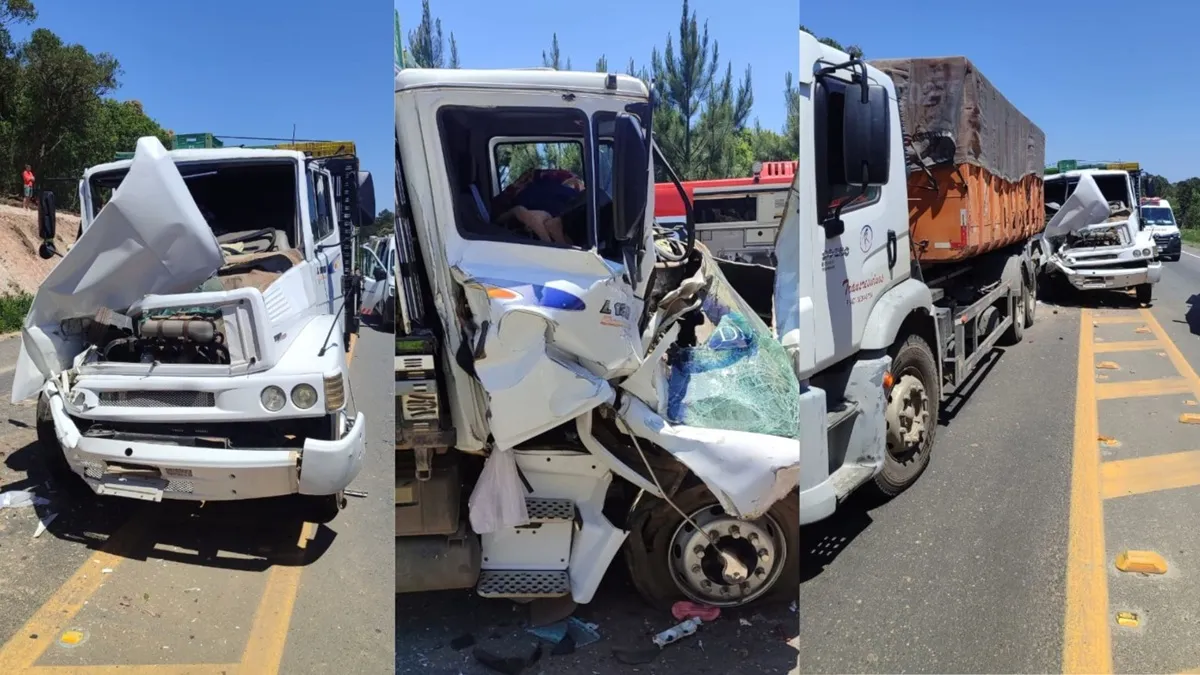 Criança morre em acidente com dois caminhões no Contorno Norte