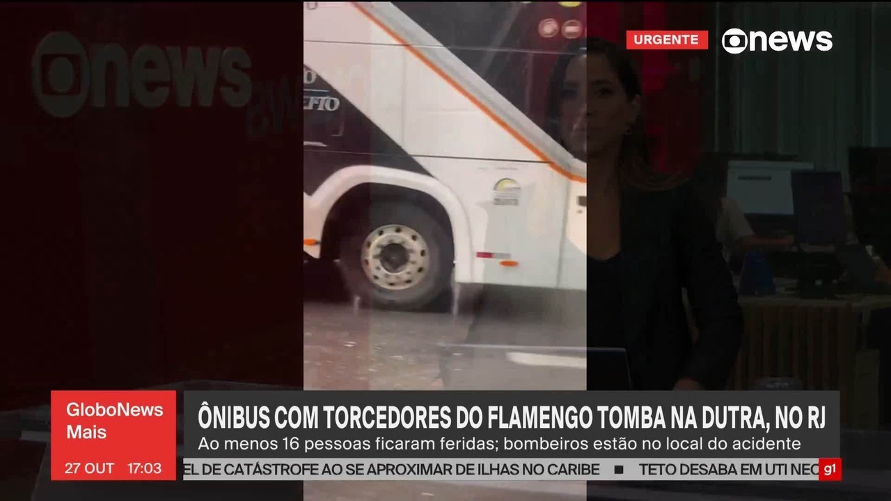 Ônibus com torcedores do Flamengo tomba na Via Dutra e deixa 46 vítimas em Barra Mansa - G1