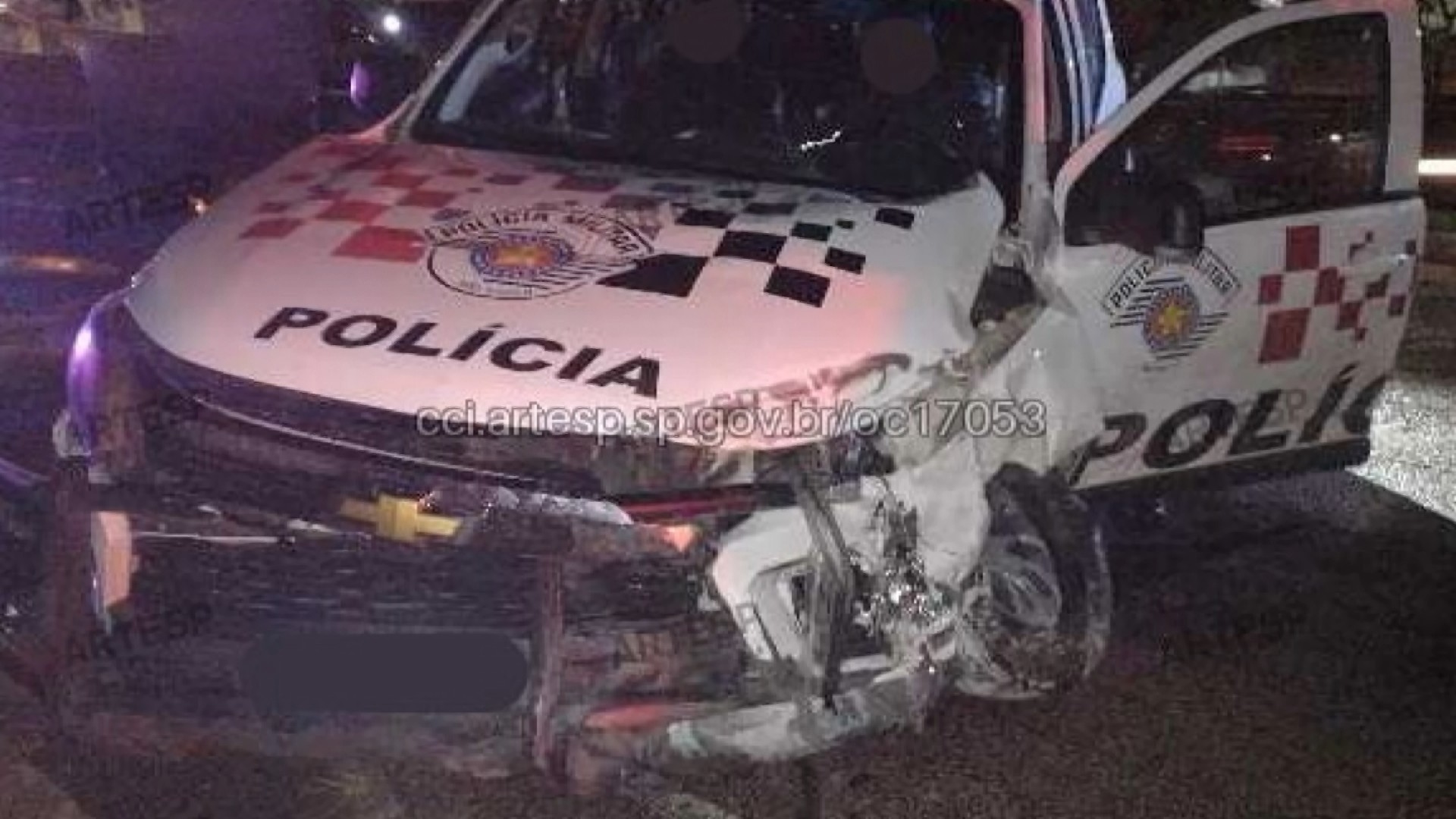 Perseguição a BMW termina em acidente com viatura e policiais feridos em Campinas