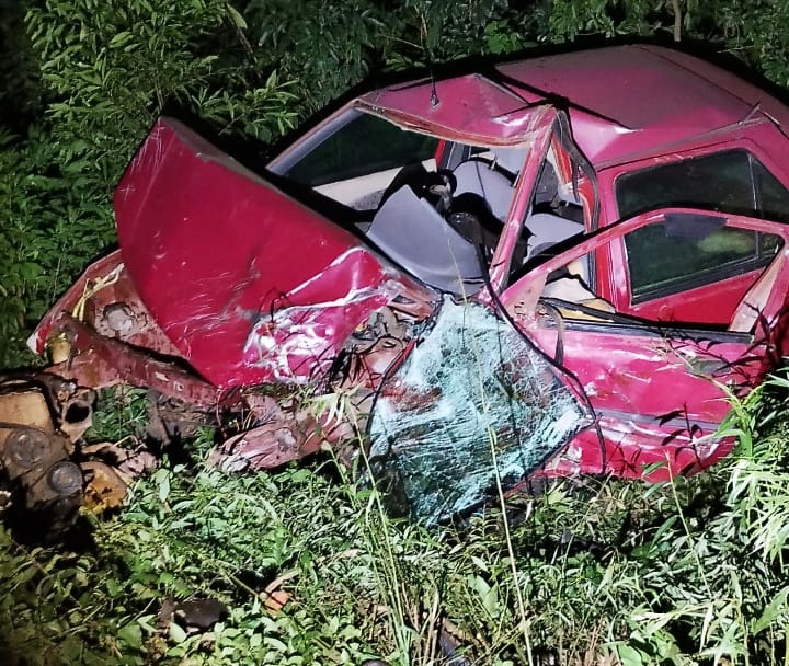 Acidente na ERS-409 deixa um morto e um gravemente ferido em Vera Cruz