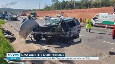 Acidente na SP-191 deixa um morto e dois feridos em Rio Claro - Colisão frontal aconteceu na tarde desta quinta (20).