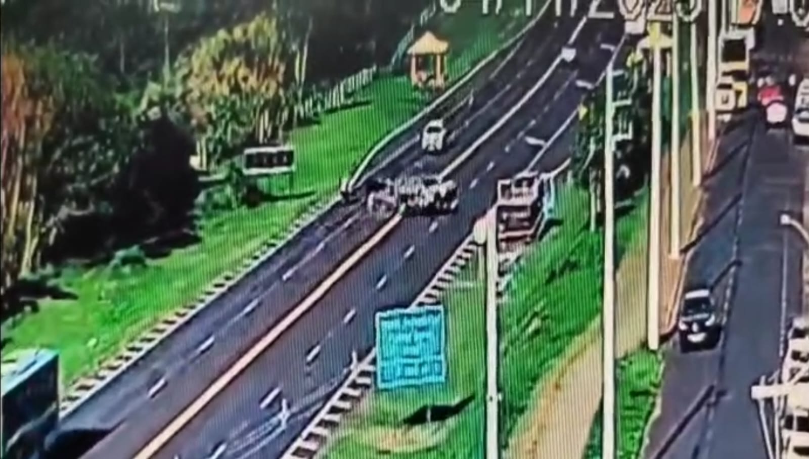 Câmera flagra acidente que resultou em morte na rodovia SP-294 em Pompeia • Marília Notícia