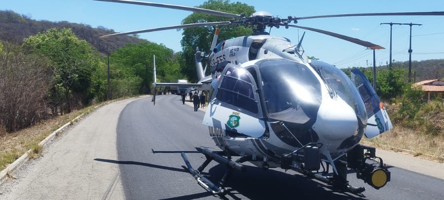 Ciopaer/SSPDS presta apoio durante resgate de vítima de acidente de trânsito em Brejo Santo