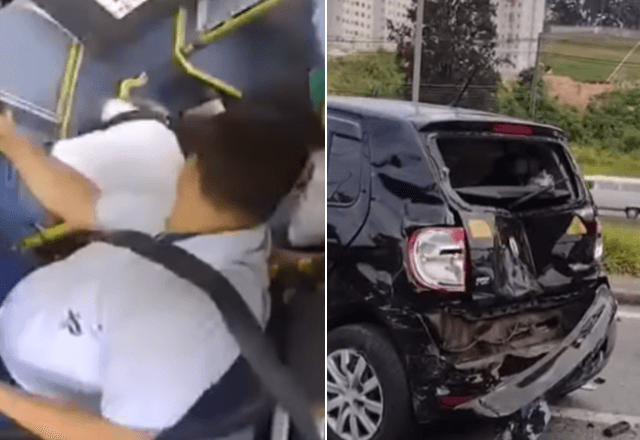 Motorista de ônibus que causou engavetamento em SP diz que passou mal e não lembra do acidente