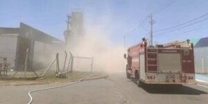 Explosão em caixa de exaustão causa incêndio em indústria de Valentim Gentil