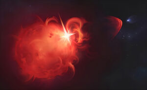 Estrela próxima é flagrada lançando jato de plasma para o espaço