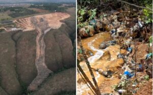 Terceiro desmoronamento em lixão volta a contaminar córrego, em Padre Bernardo – G1