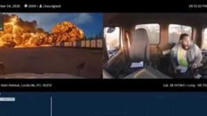 Vídeo mostra funcionário em choque ao ver avião explodir após queda nos EUA