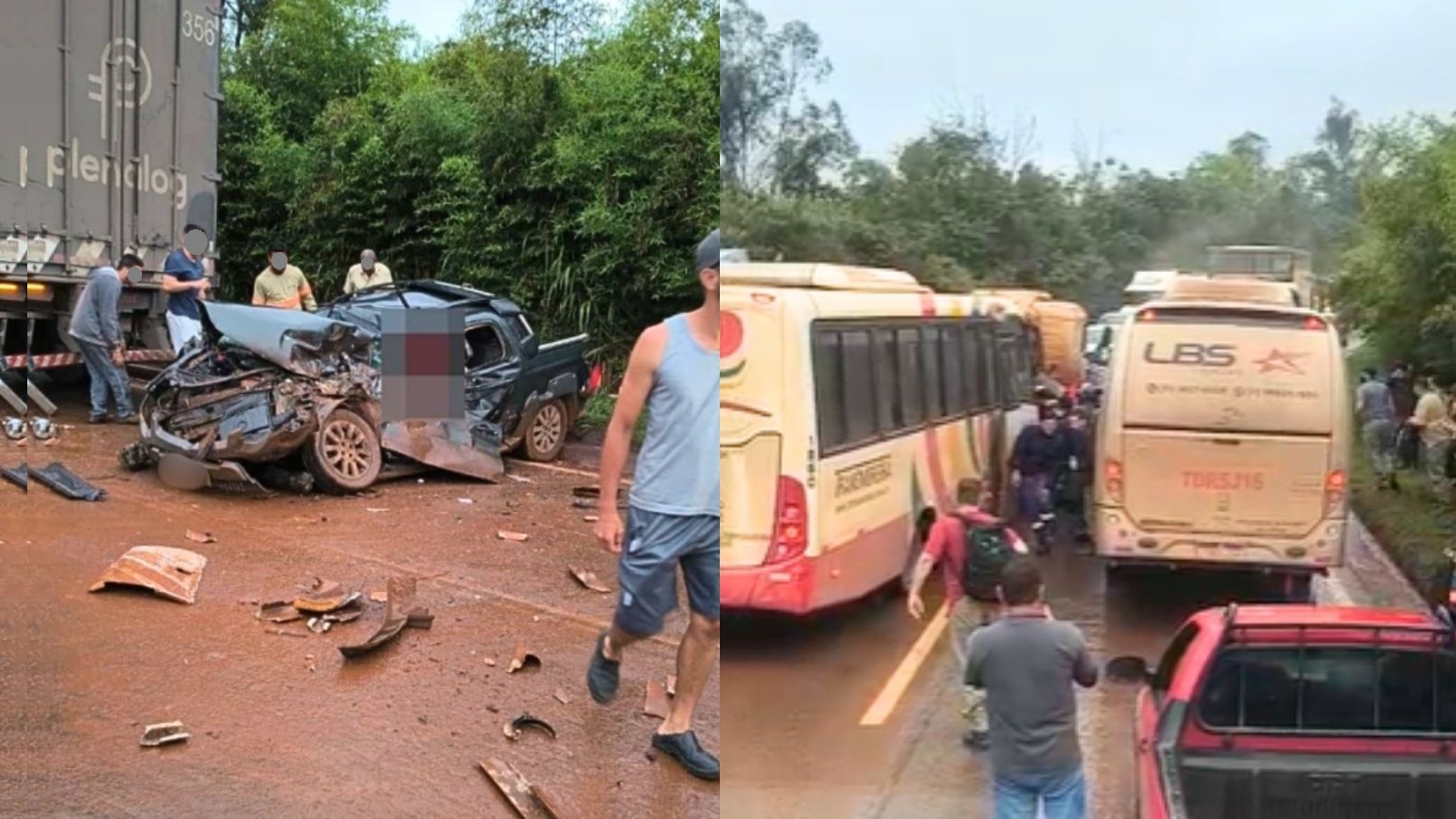 Acidente envolvendo 10 veículos interdita a BR-040 no Pires, em Congonhas; VEJA VÍDEO