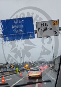 Acidente na A25 Causa Dois Feridos e Corte de Circulação Entre Fagilde e Quinta da Magarenha (Viseu)