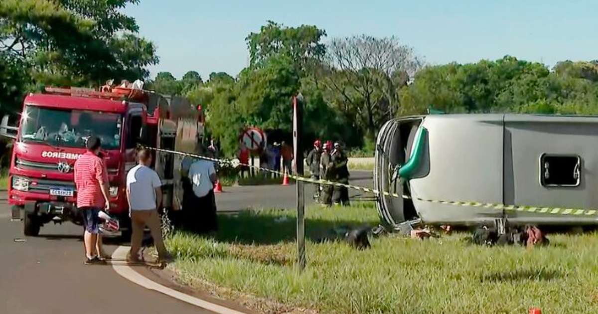 Identificadas as vítimas de acidente com ônibus de turismo em Jaboticabal, SP