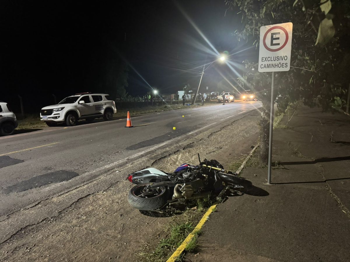 Motociclista morre em acidente no Bairro Rauber em Santa Cruz