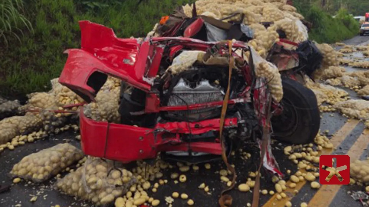 Motorista de 22 anos morre em violento acidente de trânsito na BR-354