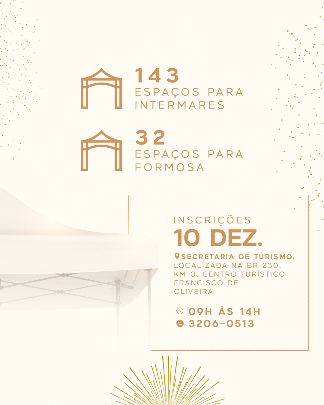 Prefeitura de Cabedelo inicia aluguel de espaços para tendas no Réveillon de Formosa e Intermares | Prefeitura de Cabedelo