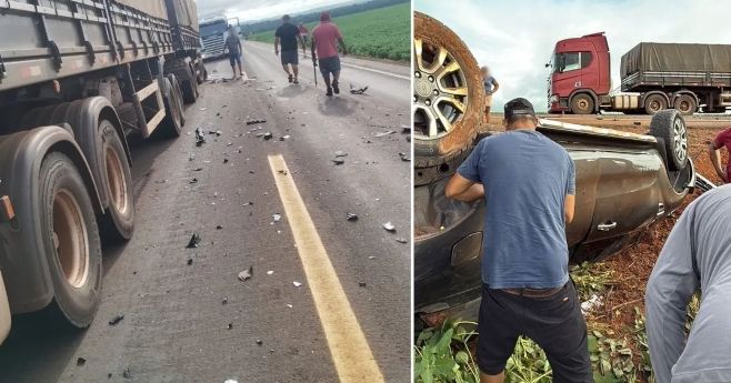Tragédia na MT-243: mãe e dois filhos morrem em grave acidente em Querência | Notícias | Rádio Liberdade FM - Água Boa
