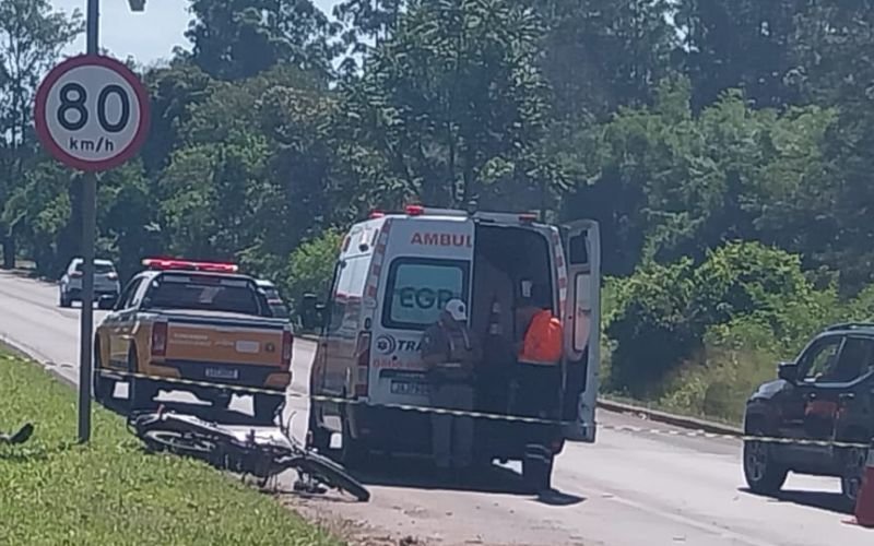 VÍDEO: Motociclista morre em acidente na RS-239, no trecho de Novo Hamburgo