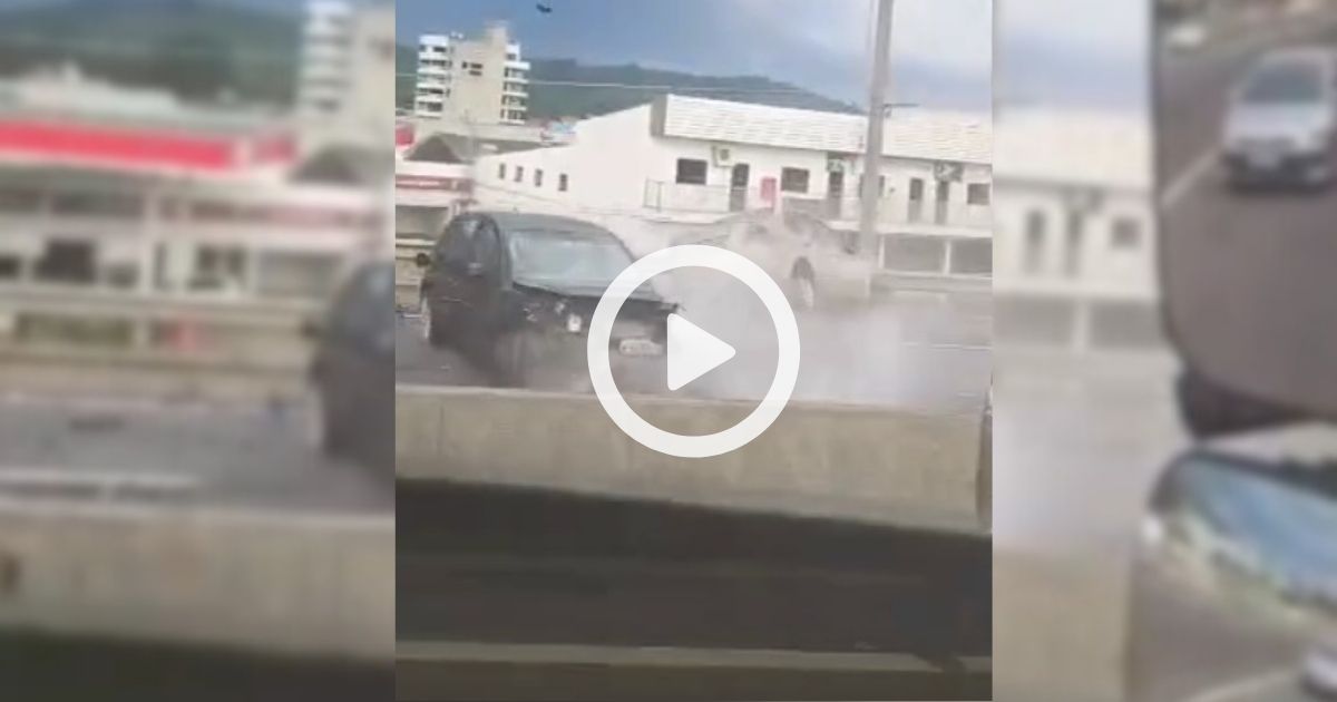 Vídeo mostra Pálio na contramão da BR-101 antes de acidente