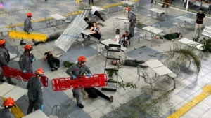 PAM Sorocaba participa de simulado de desastre natural com múltiplas vítimas na UNIP