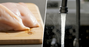 Lavar o frango antes de cozinhar é uma péssima ideia; saiba o porquê