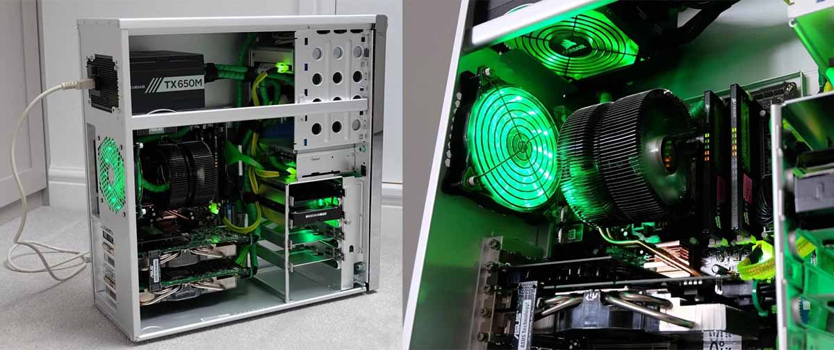 Entusiasta monta PC retrô poderoso com SLI de GeForce 7900 GTO e diz: "adoro ter essas coisas, procurar as peças, montar e dar umas restauradas"