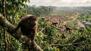 Macacos da Amazônia estão ficando biologicamente mais parecidos com seres humanos, contraindo condições como hepatites B e D, e o desmatamento está piorando a situação