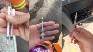 Garis de Umuarama estão se ferindo com descarte irregular de agulhas e seringas