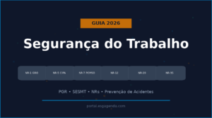 Segurança do Trabalho 2026: Guia Completo com NRs, PGR e Obrigações Legais