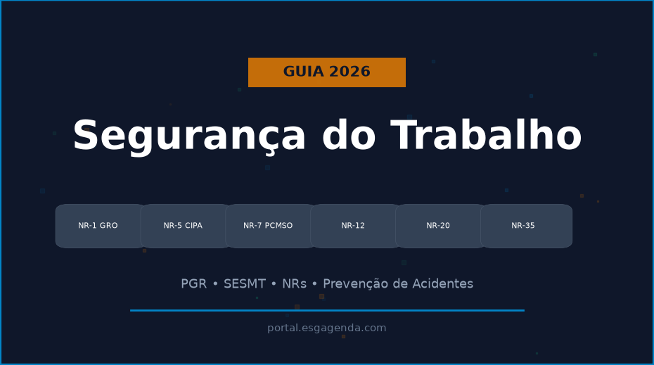 Guia Completo Segurança do Trabalho 2026 - NRs, PGR e Obrigações Legais