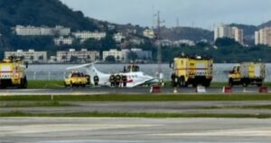Santos Dumont, Congonhas e outros 4 aeroportos têm voos cancelados após acidente com jatinho no Rio